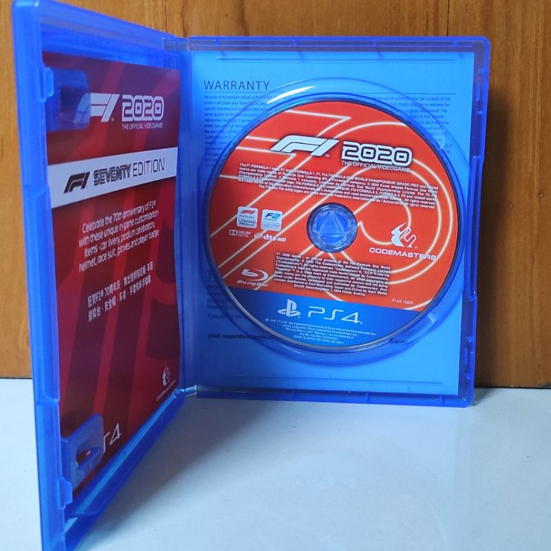 Kaset F1 2020 PS4 Seventy Edition Region 3 Asia Formula 1 Playstation PS 4 5 CD BD Game Balapan Formula1 f12020 2021 mobil balap