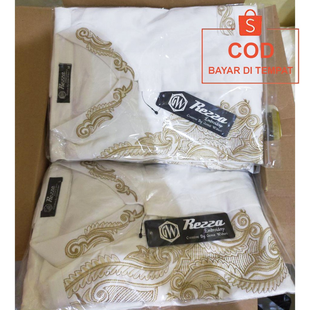 ✅COD Baju Koko Muslim Pria Dewasa Lengan Panjang Rezza Original