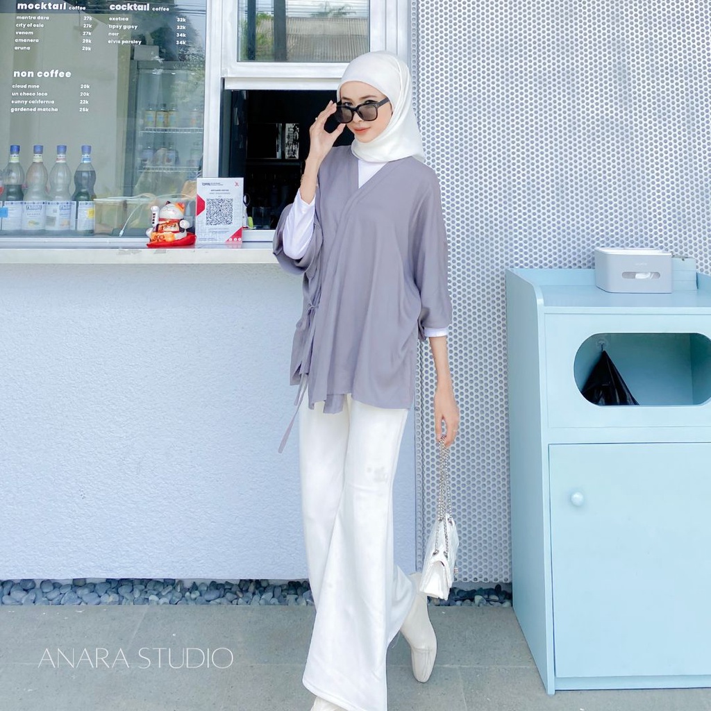 ANARA Hanna Kimono Blouse | Blouse Oversize Atasan Wanita