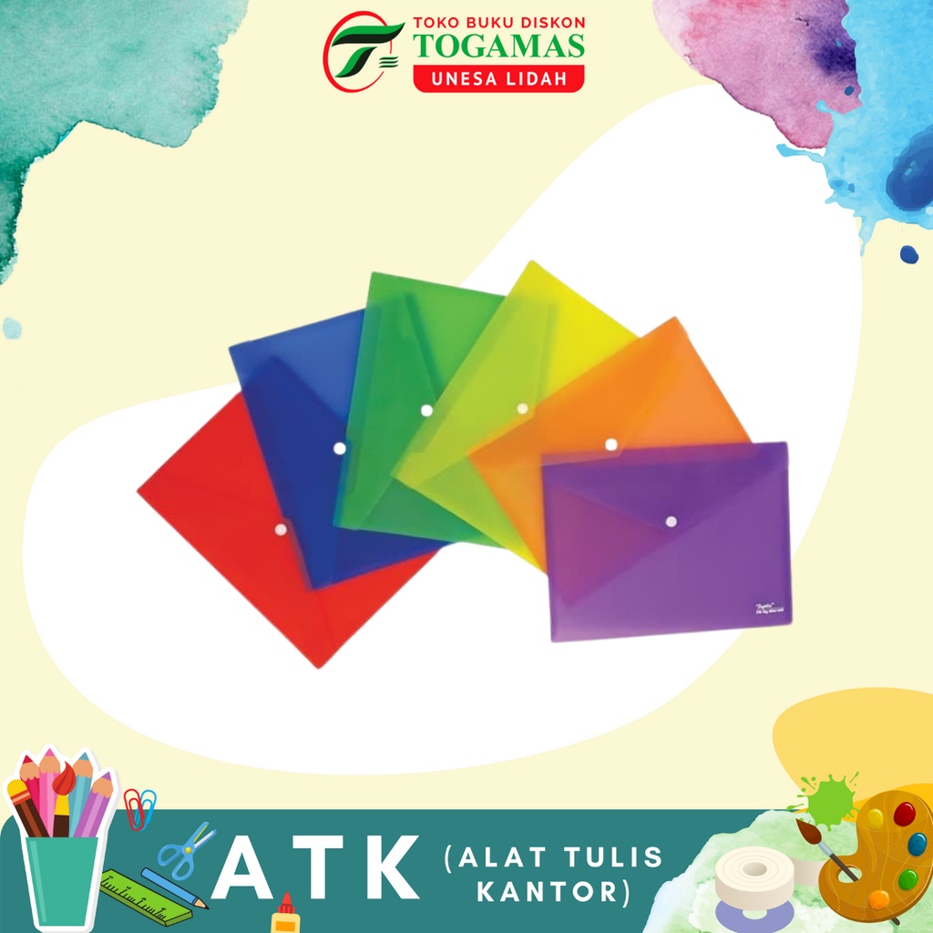 

MAP KANCING FOLIO 1030 DOUBLE POCKET FILE BAG TOPLA/ READY STOCK
