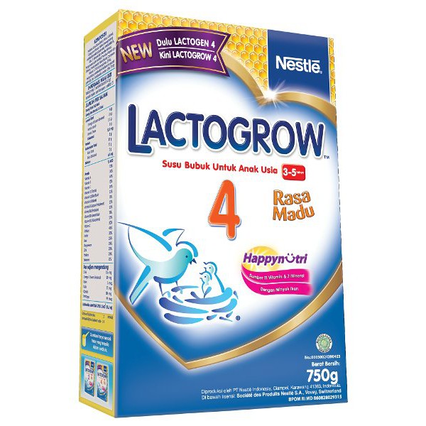 

Perlengkapan Bayi Lactogrow 4 750 Gram Vanilla Madu Murah