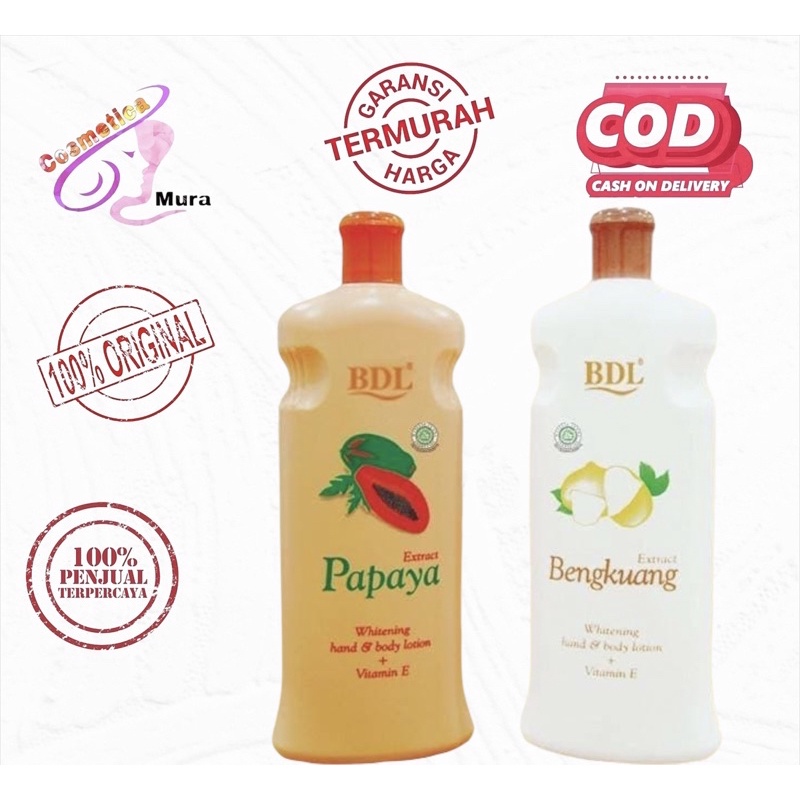 [ 600 ml ] BDL Whitening Hand &amp; Body Lotion Papaya 600mL - lotion placenta BDL