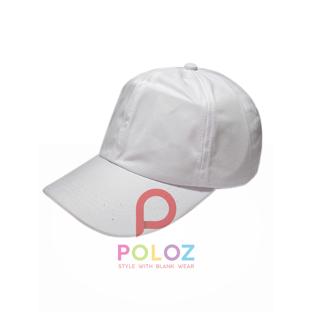 TOPI PUTIH POLOS