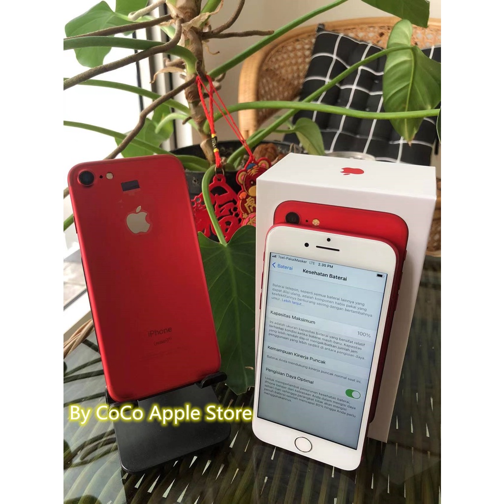 iPhone7 128GB All Sim Silent Fullset Original Second Mulus 100% Like New 3utools All  Green  ( GARANSI 1 TAHUN )-1