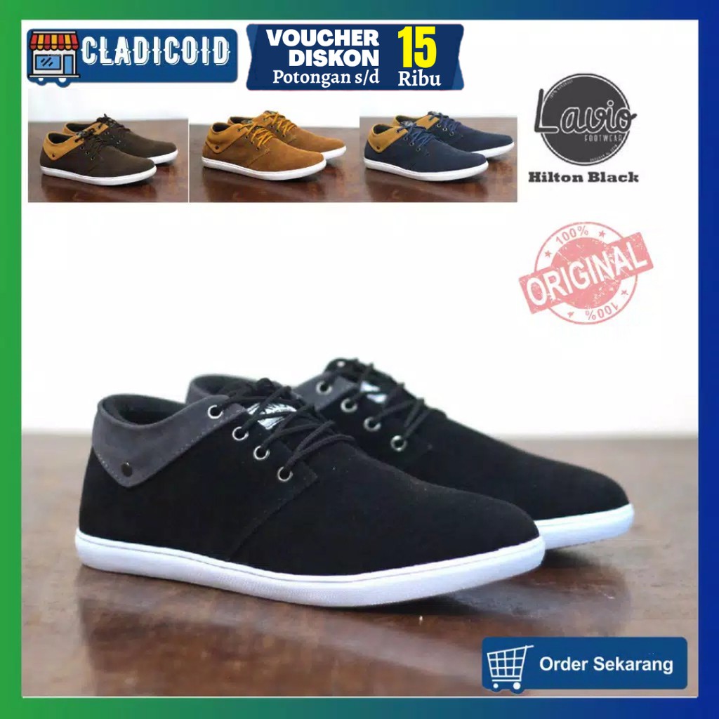 Sepatu Sneakers Casual Pria Original Model Terbaru Keren dan Trendi Sneaker Anak Muda Lavio Hilton