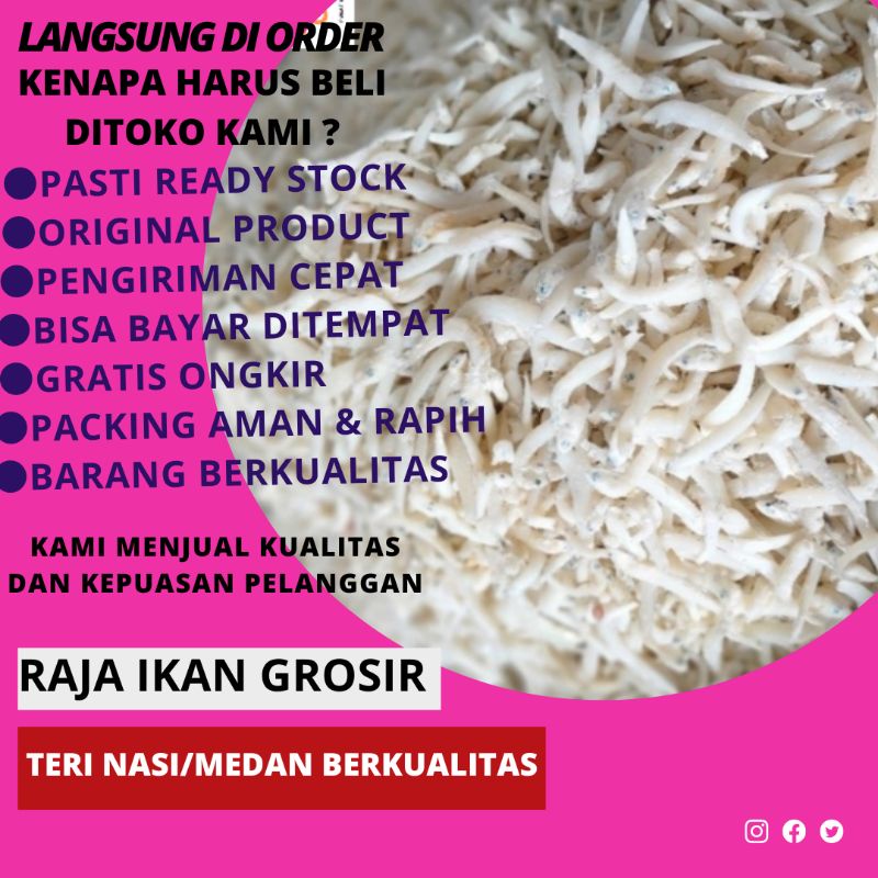 

TERI NASI/MEDAN MURAH BERKUALITAS 500 Gram