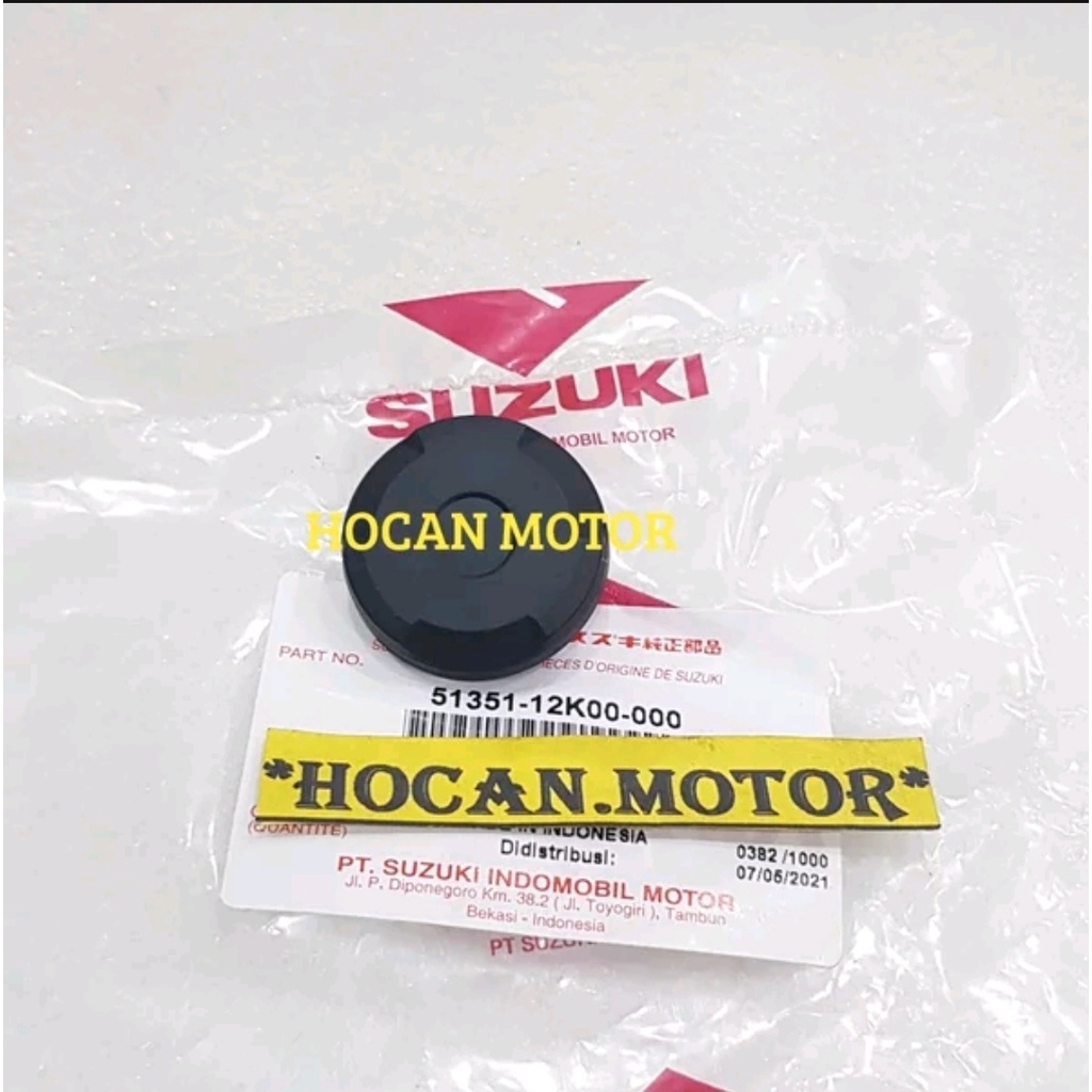 KARET TUTUP COVER STANG STIR AS SHOCK SOK DEPAN SATRIA FU 150 FI F1 INJEKSI ORISINIL SGP 51251-12K00