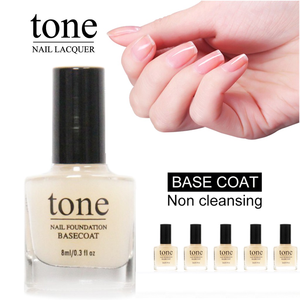 Tone nail polish kutek kuku halal base coat top coat clear coat