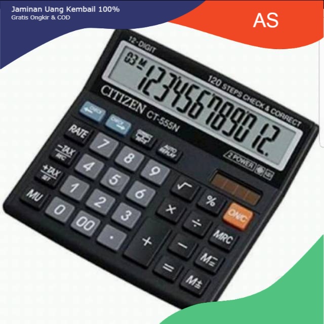 

Murah [COD} Kalkulator Citizen CT 555 N 12 Digit