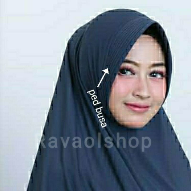 size L PED BUSA ZAHRA by WILLDA COLLECTION KHIMAR JILBAB KERUDUNG wilda