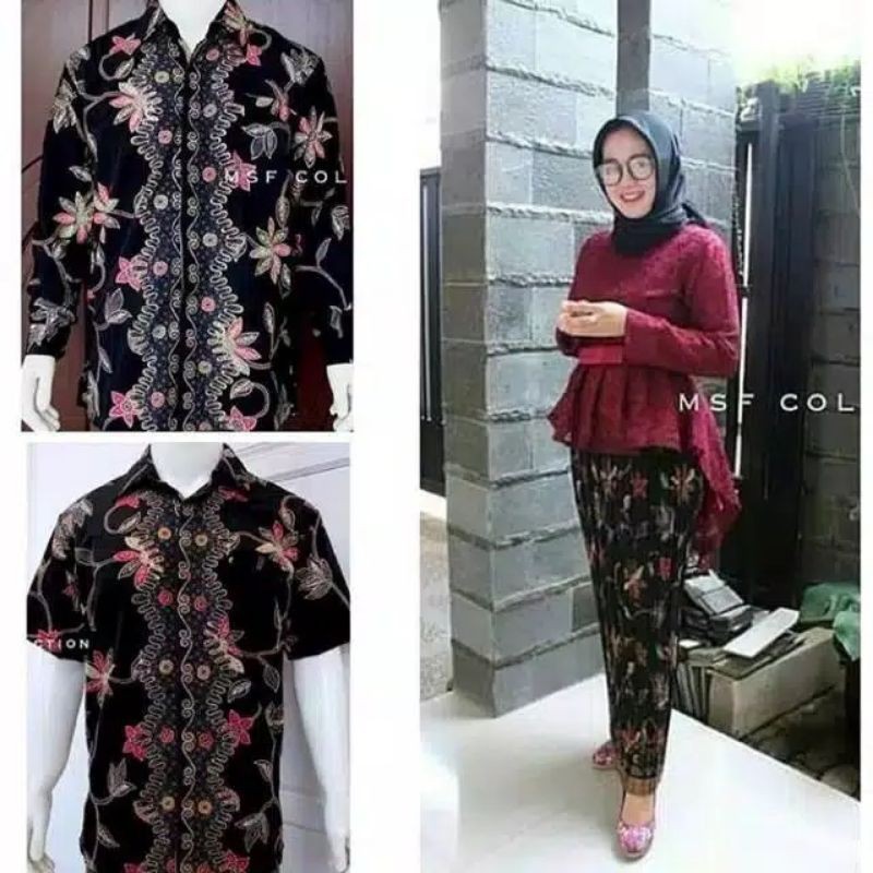 IndahKebaya | COUPLE BATIK TERBARU / KEBAYA AURORA BROKAT MODERN / KEMEJA BATIK CASUAL / TERMURAH