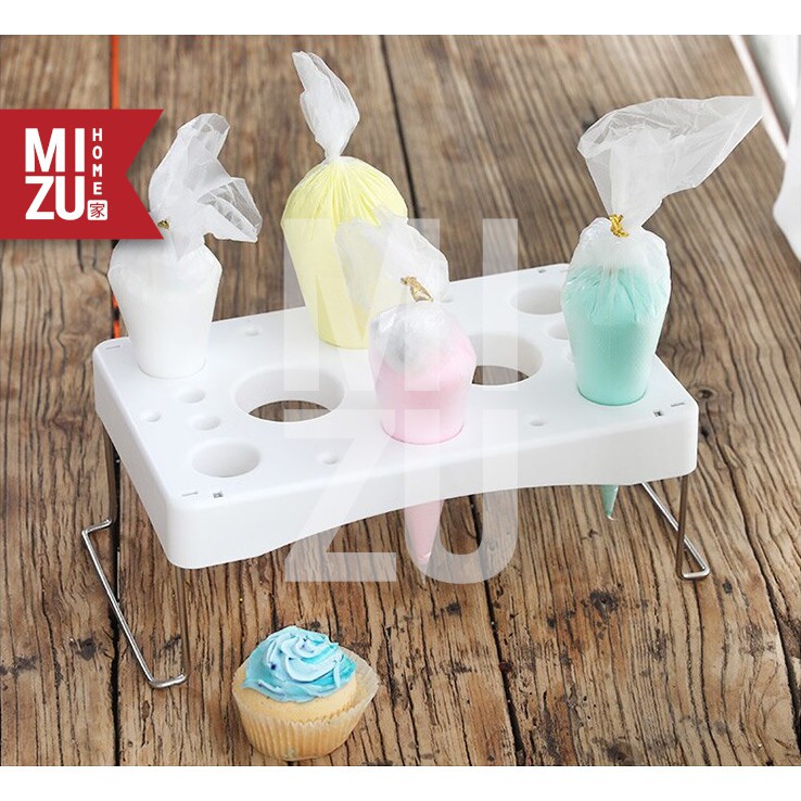 MIZU TAVOLA Meja Dekor Kue Cake Decorating Tools Tray Stand Fondant Icing Piping Bag-3