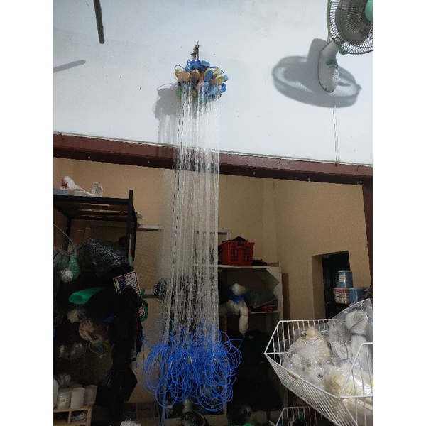 jaring ikan siap pakai  jaring bentang jaring pukat t 1m p 10m senar 020