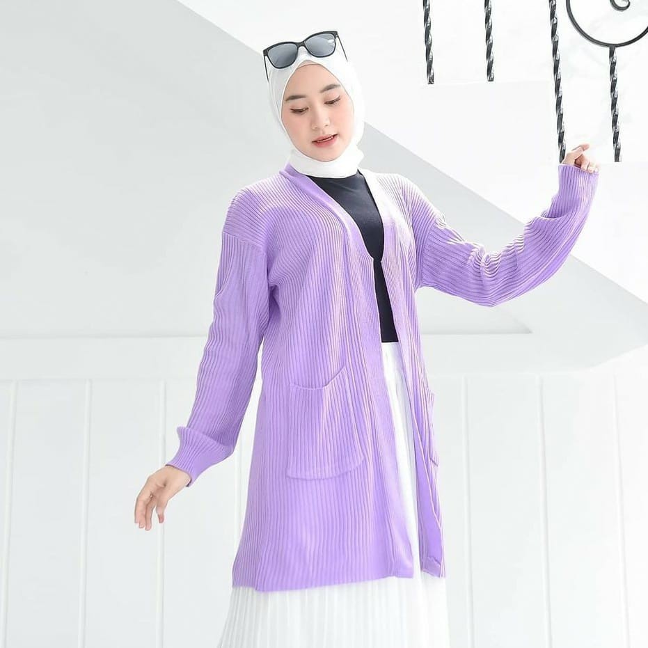 Belleza outlet baju rajut Cardigan rajut atasan wanita BELLE OVERSIZE