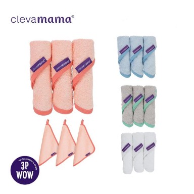 Clevamama Bamboo Baby Washcloth Handuk Lap Mandi Bayi