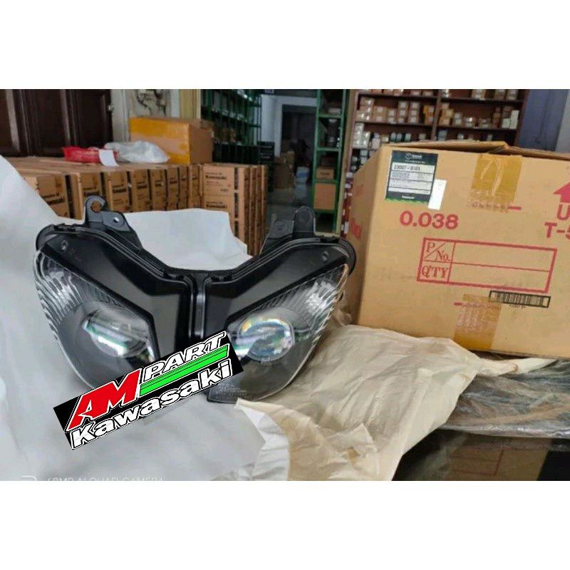 Head lamp headlamp lampu depan reflektor zx6r lama 2012 kebawah original kawasaki