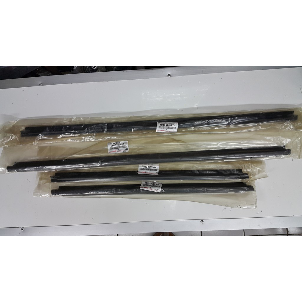 Weathership vios/pelipit pintu vios/karet kaca vios lama set ori