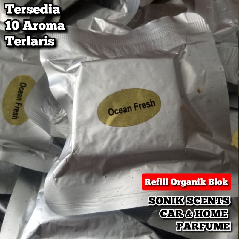 Refill Organik Blok Parfum Mobil &amp; Ruangan Sonik Scents Harga Grosir Terjamin