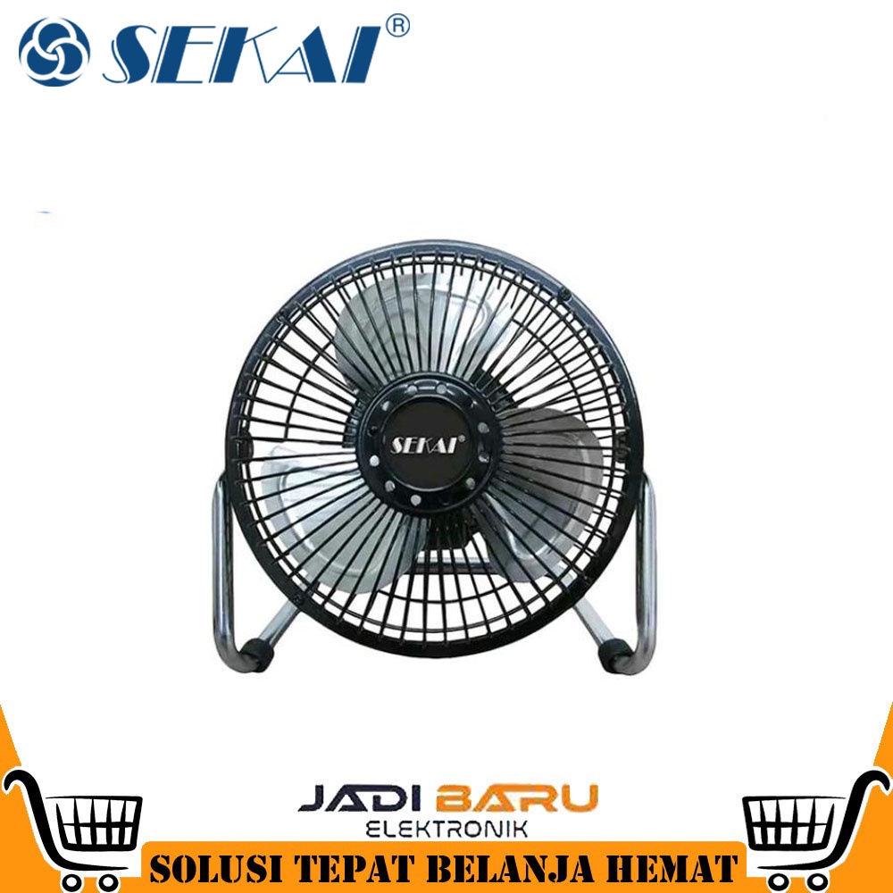 (READY COD) Kipas Angin Sekai Kipas Angin Meja Mini Tornado 6 Inch Besi Alumnium - HFN 650 / HFN650 