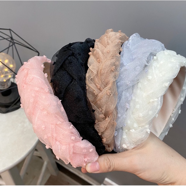 Korean Headband / Bando Kepang Fluffy Busa / Bando Poni Kahyang