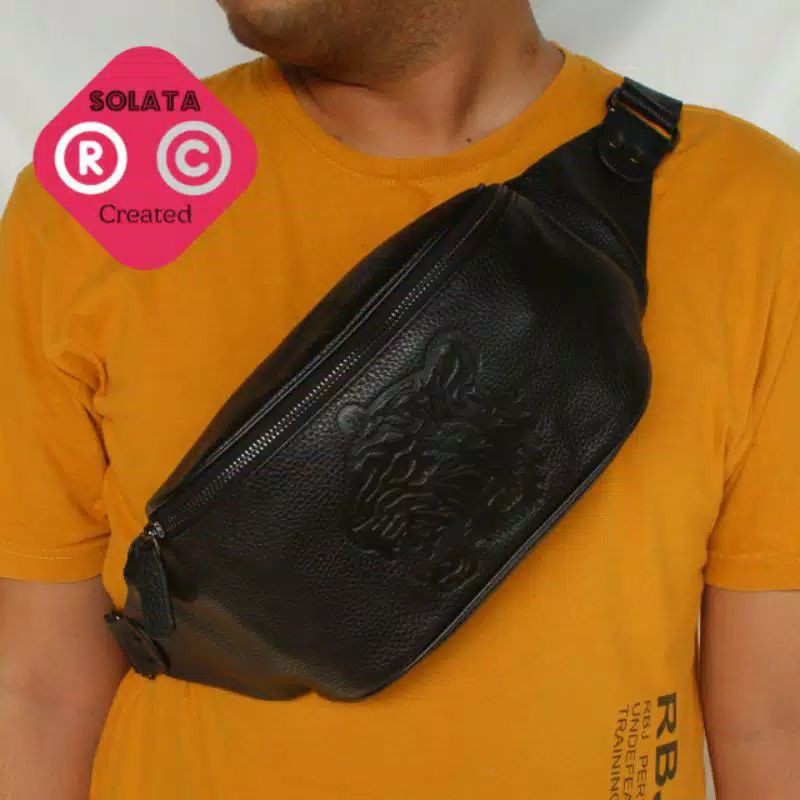 Tas Selempang Pria Coach - Waistbag pria - Bodybag Kulit pria - Slingbag Pria Kulit Asli