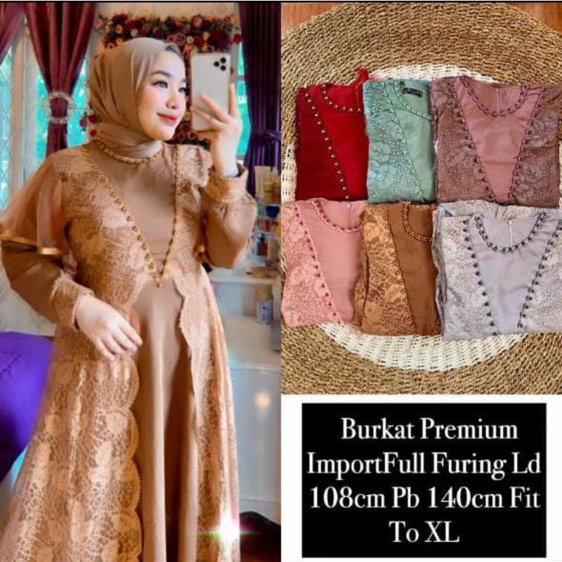 GAMIS CITRA KIRANA FASHION MUSLIM GAMIS MODERN CK TERBARU BAHAN TILLE BRUKAT ABANG ADEK COLLECTION