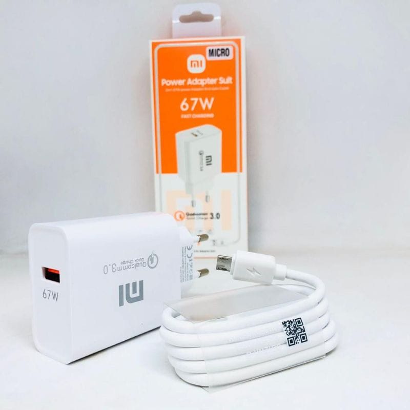 Charger XIAOMI 67W USB MICRO 1USB Casan XIAOMI REDMI MI 67W USB Android MICRO QUALCOMM 3.0 Fast