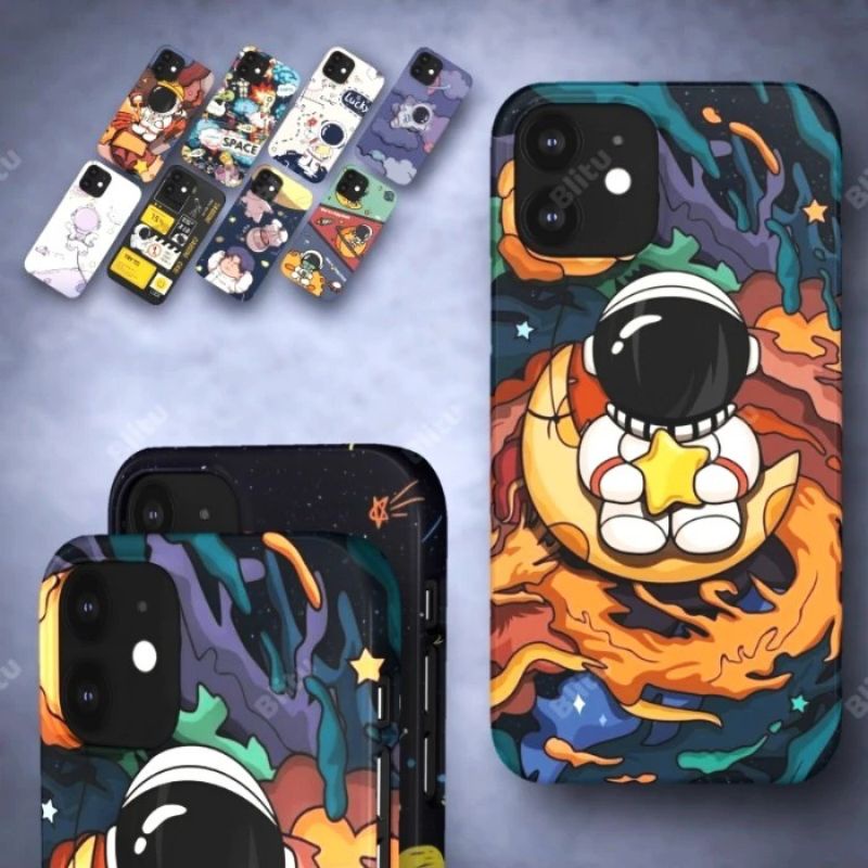 IPHONE Cute Astronot Kartun Lucu Soft / Hard / Mirror Case Casing Cover IPHONE 11 / 11 Pro / 11 Pro 