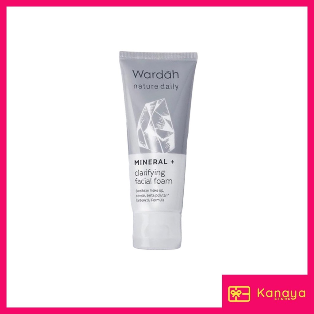 (BISA COD) Wardah Mineral + Clarifying Facial Foam