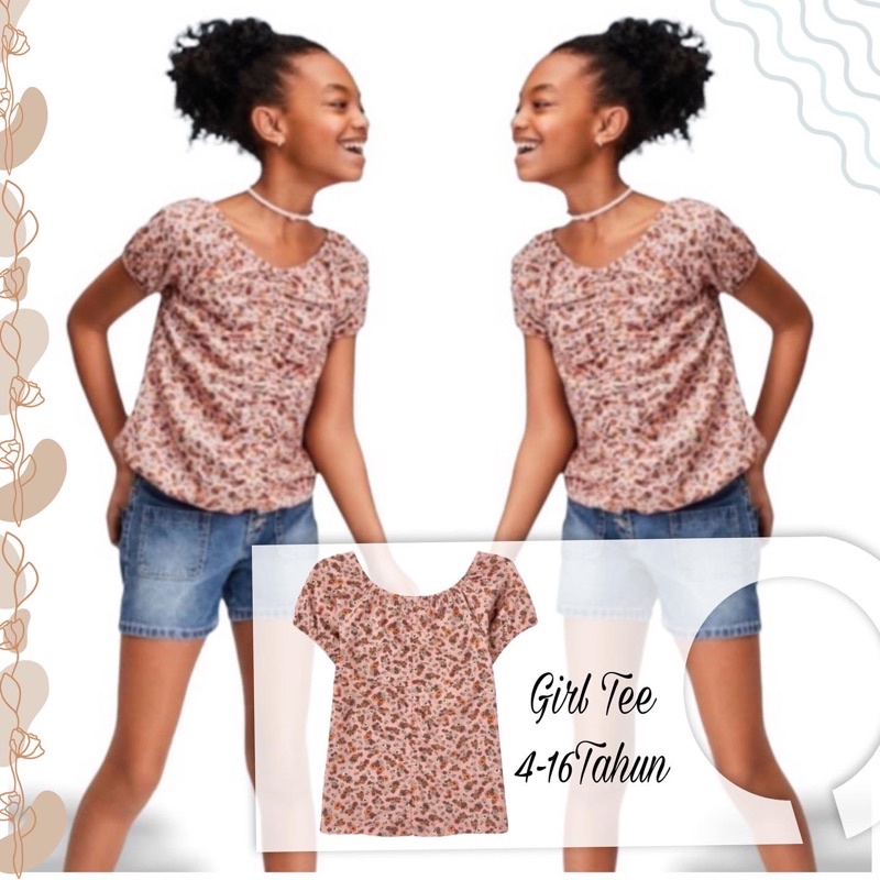 Kaos Anak Perempuan TCP Original 4-16Tahun 179