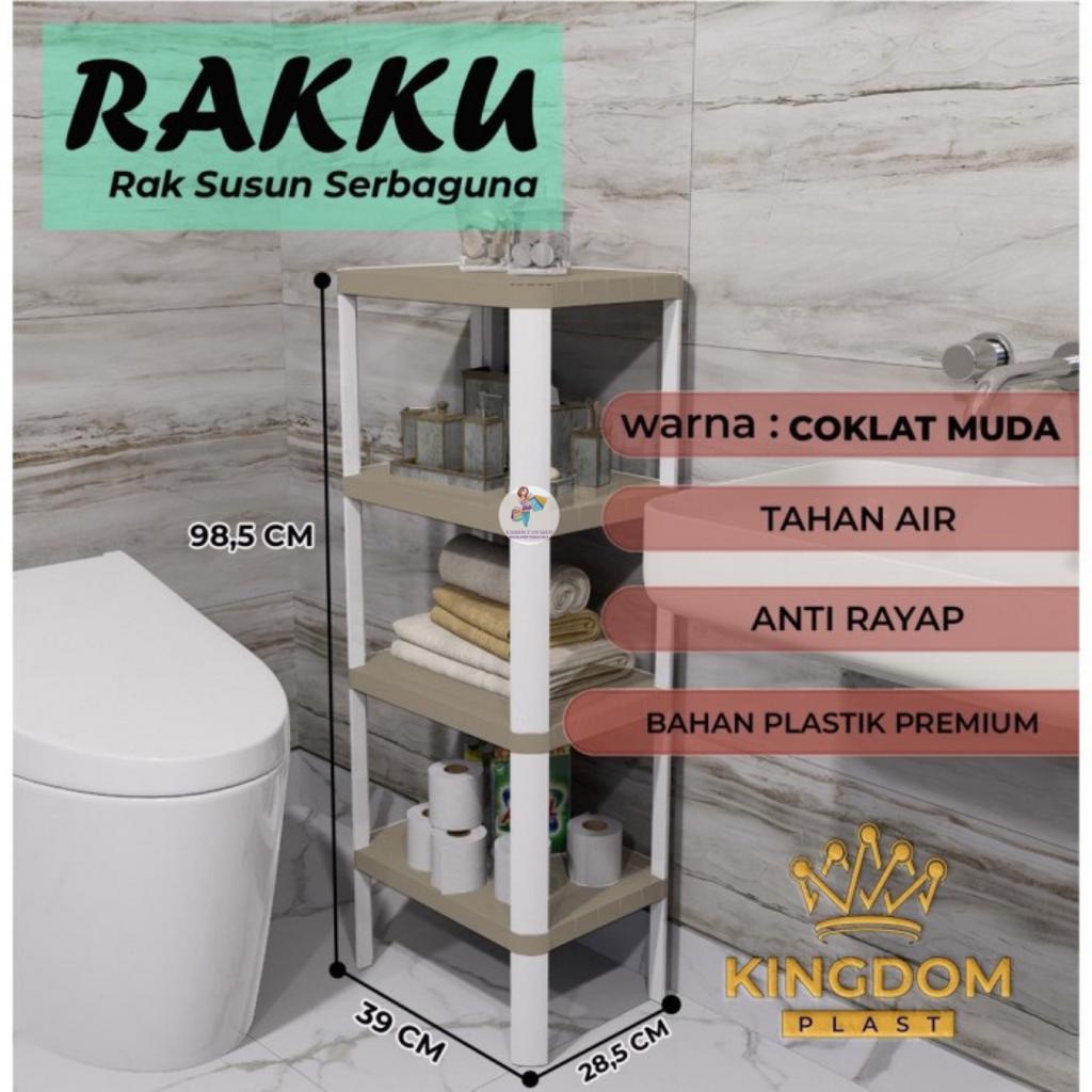 Rak Susun 4 Tingkat Serbaguna Rakku Kingdom Plastik