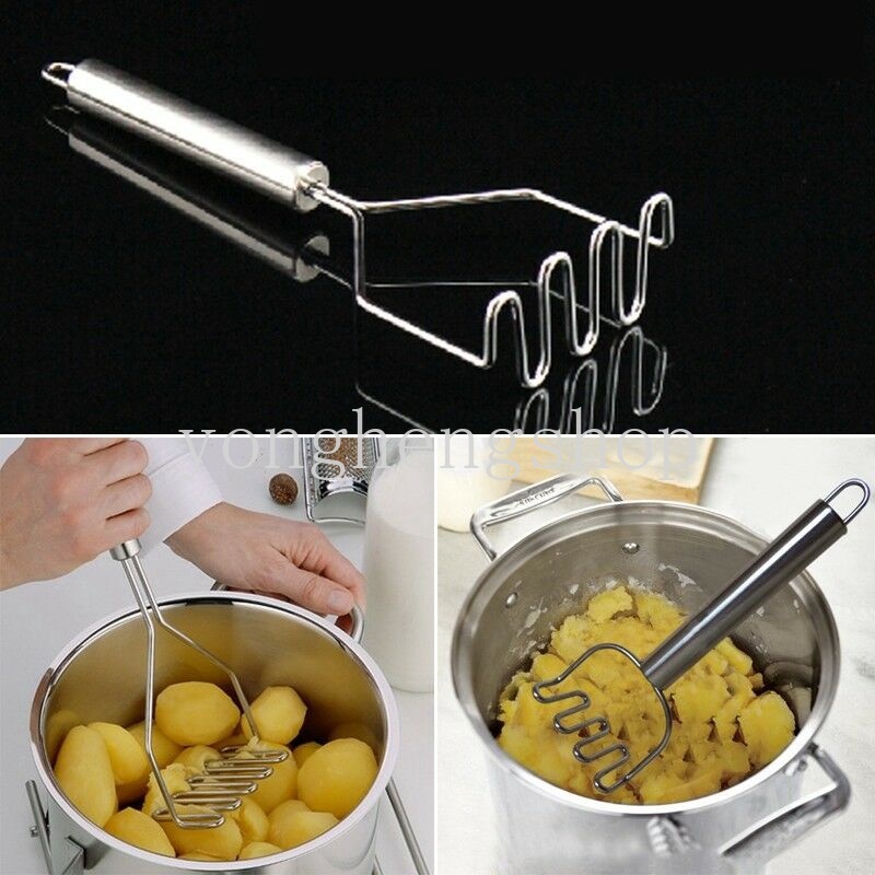 Alat Penumbuk Kentang / Sayuran Manual Bahan Stainless Steel