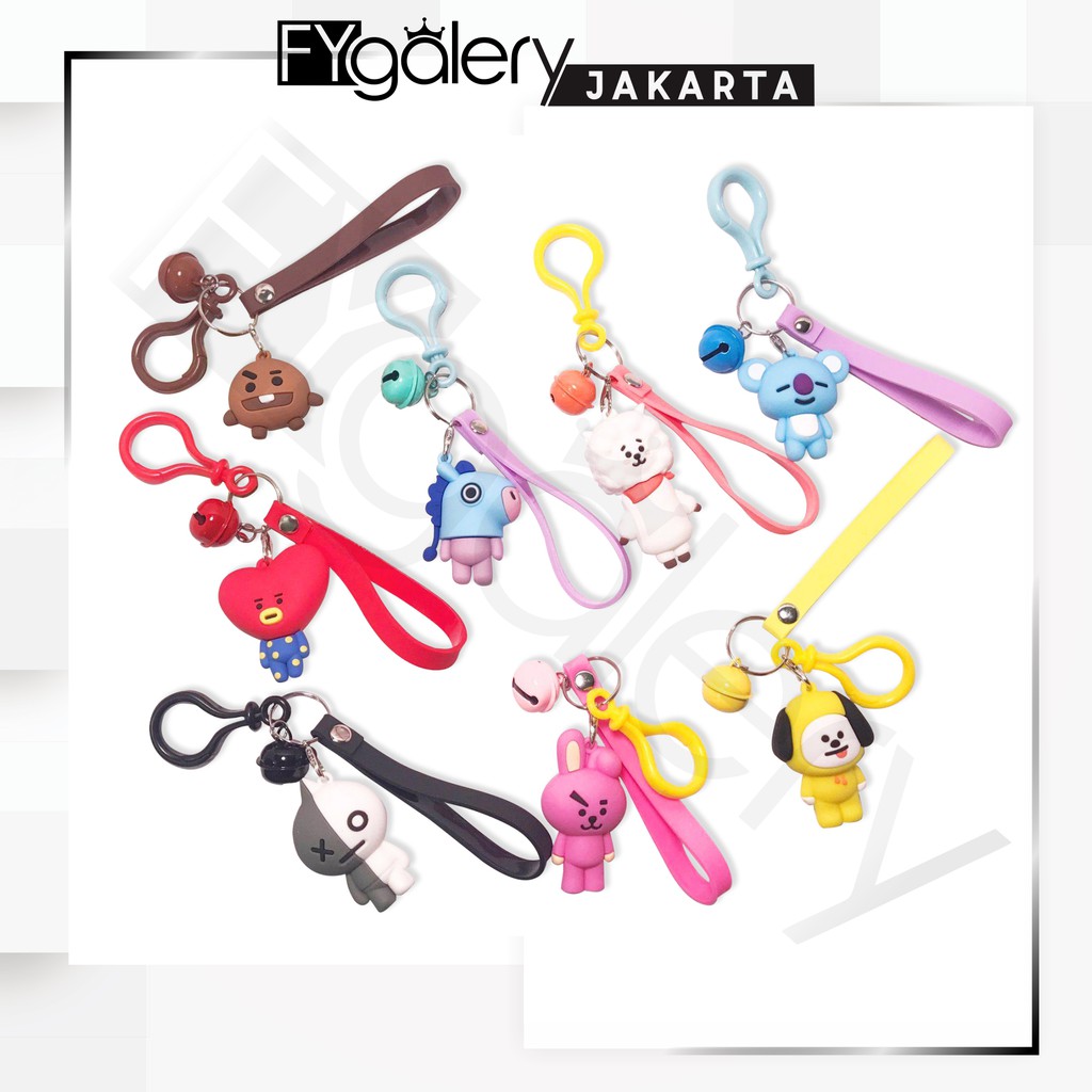 FYGALERYJAKARTA BT21 Gantungan Kunci Boneka Cute BTS  