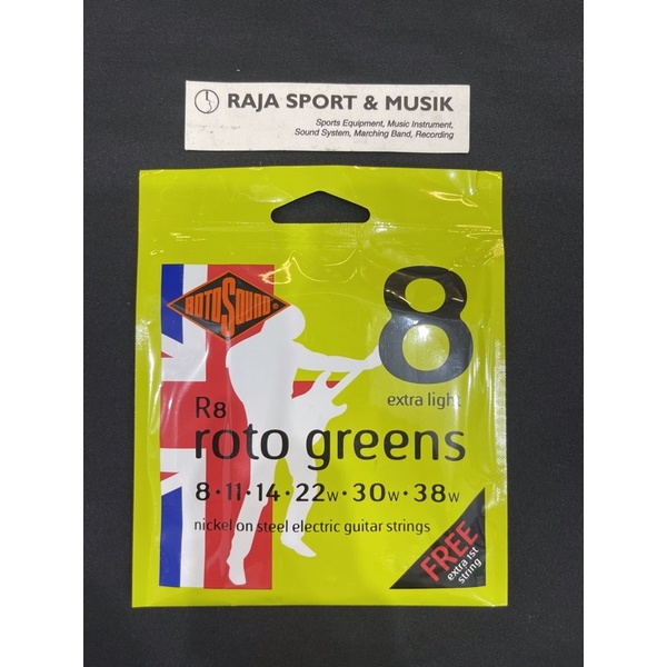 ROTOSOUND ELECTRIC GUITAR STRING R8 8-38 EXTRA LIGHT