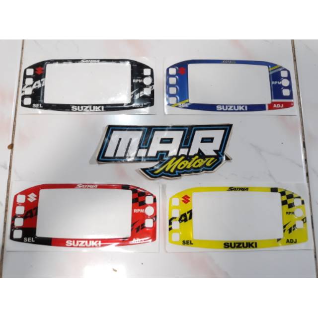 Stiker Timbul Spidometer Satria Fu Fi