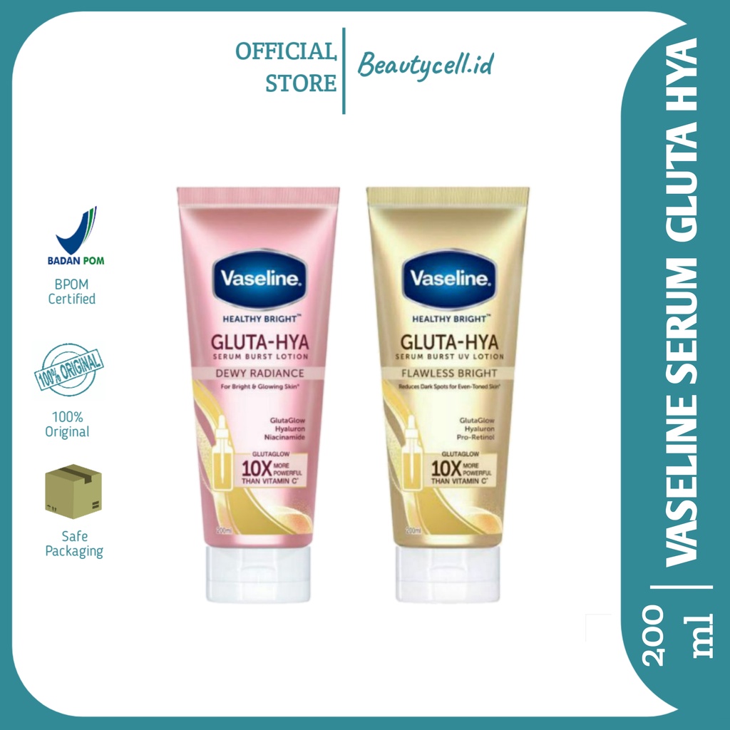 Vaseline Gluta Hya UV Lotion Flawless Bright - Dewy Radiance 200 ml