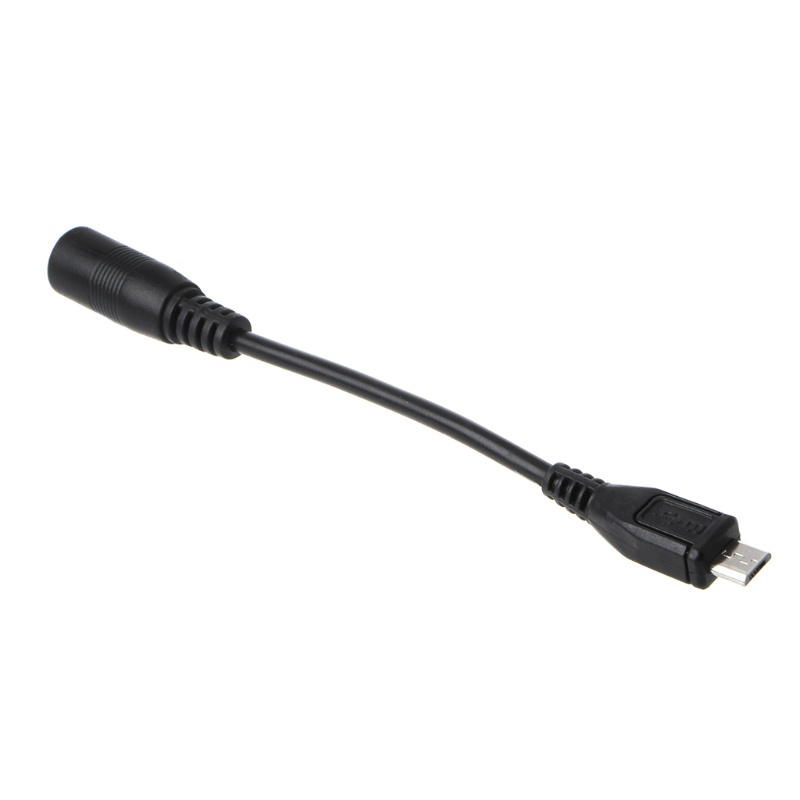 Cre Kabel Adapter Power DC 5.5x2.1mm Female Ke Micro USB Male Tahan Air