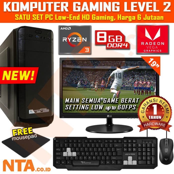 Dijual Komputer Gaming Set Level 2 Jakarta Berkualitas Shopee Indonesia