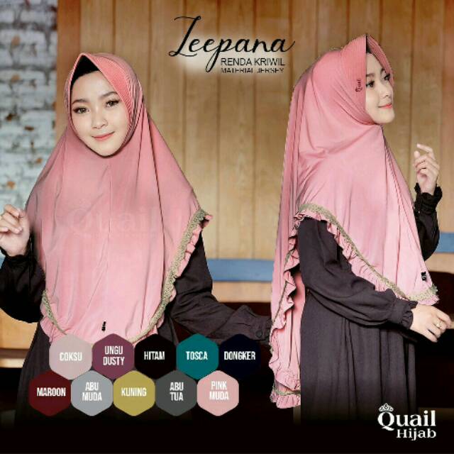 ( ORIGINAL QUAIL HIJAB ) zeepana quail hijab hijab original