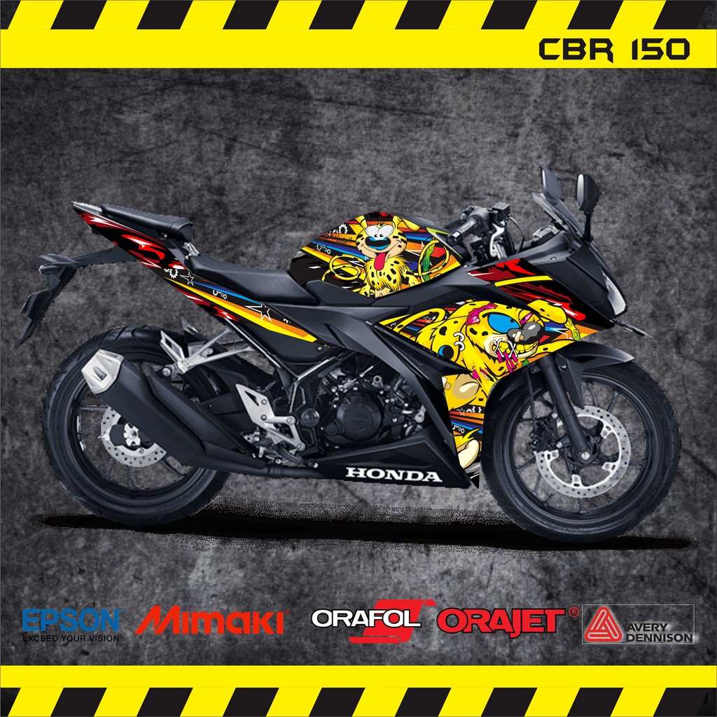 Sticker Decal Cbr 150 Motif Marsupilami Zombie Shopee Indonesia