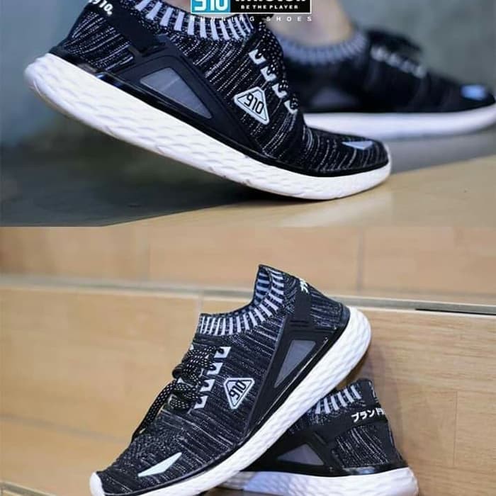 Sepatu 910 Oishigi Running Black White #BEST SELLER