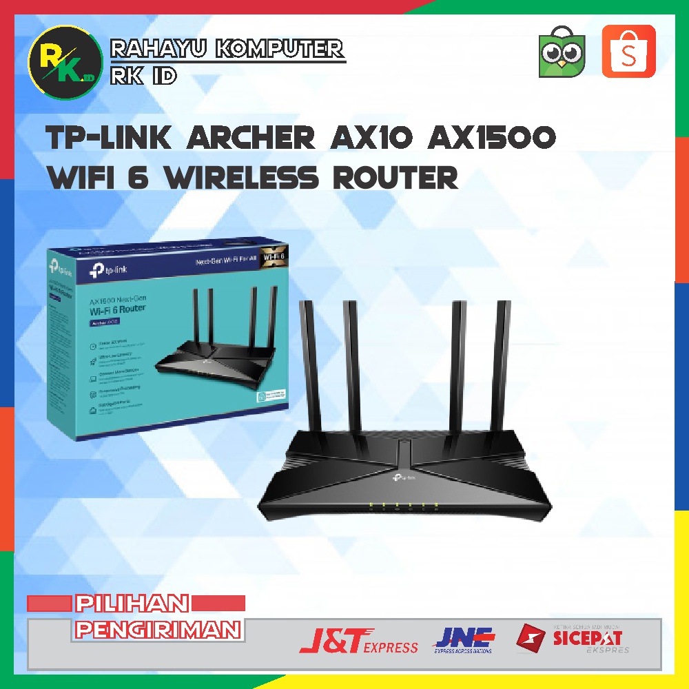Tp-link Archer AX10 AX1500 WIFI 6 Wireless Router Tplink AX 10 AX 1500