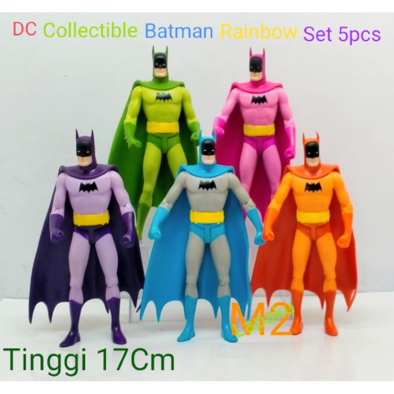 DC Collectible Batman Rainbow Set Figure 5pcs