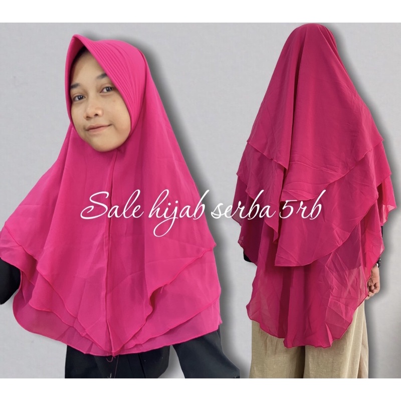 KOMPLIT/ANAK SALE/HIJAB SALE/PROMO SERBA 5RIBU/ALL HIJAB JILBAB