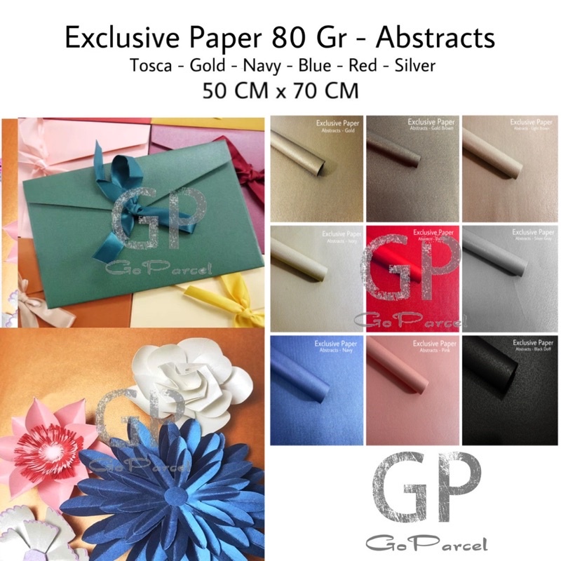 ( 2 LEMBAR ) KERTAS EXCLUSIVE EMBOSSED ABSTRACT 80 Gram - GIFT WRAP PEARL PAPER / KERTAS KADO EXCLUSIVE DOFF TEXTURE 3D EMBOS