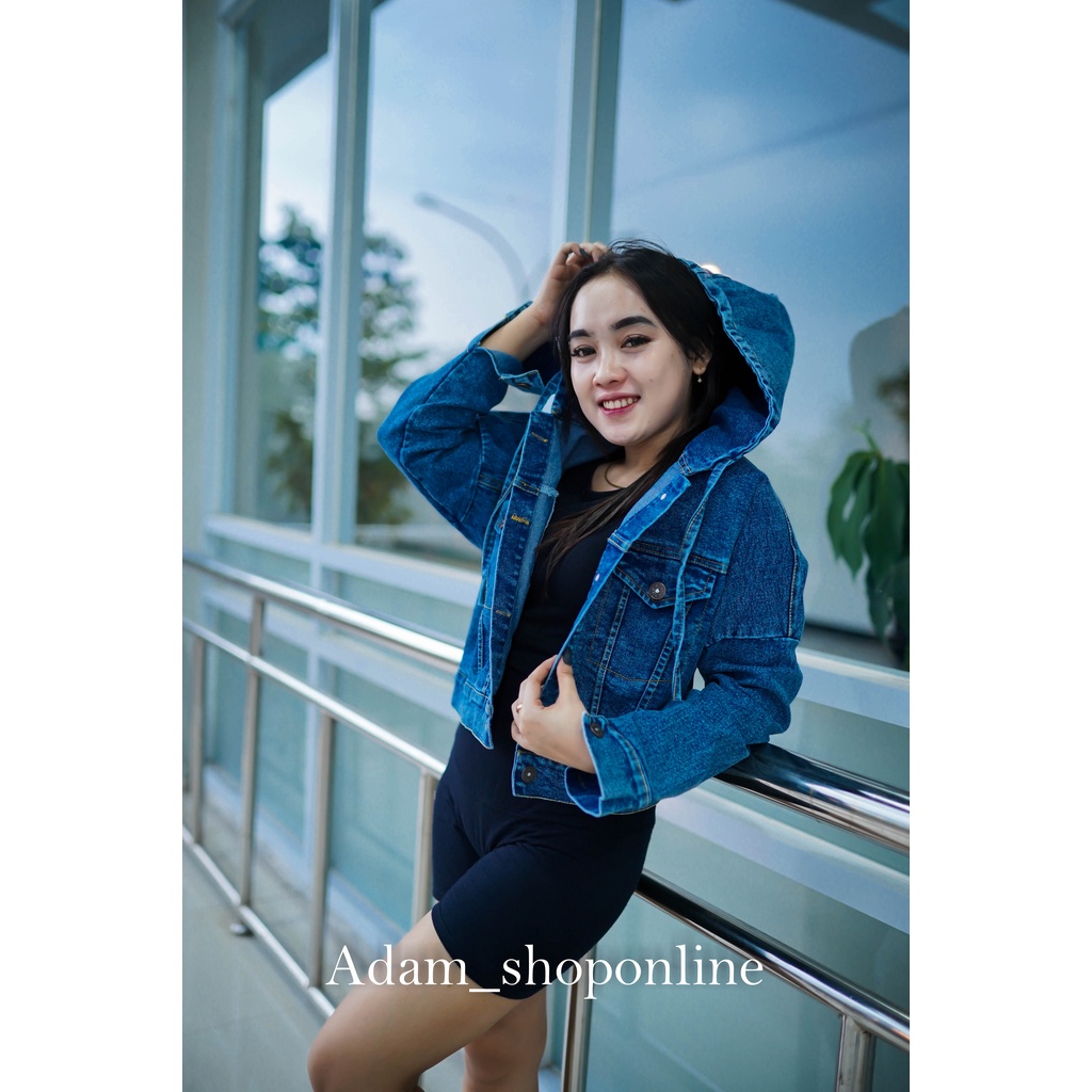 JEANS WANITA  OVERSIZE SALSA JACKET  CROP KOREAN SYLE