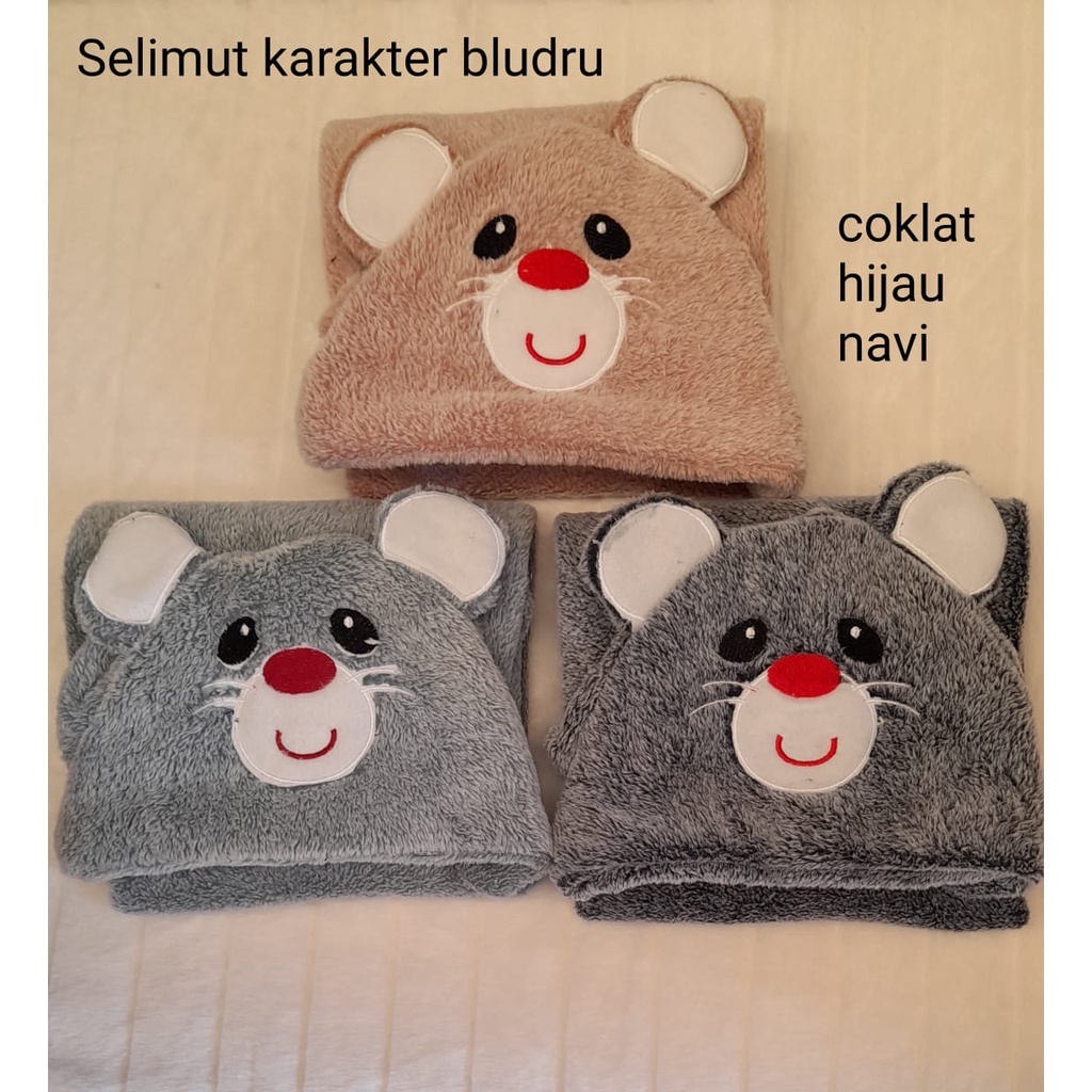 Selimut Bludru Boboko Karakter Mouse