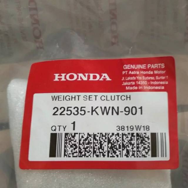 Kampas ganda vario 125/150 KWN original AHM