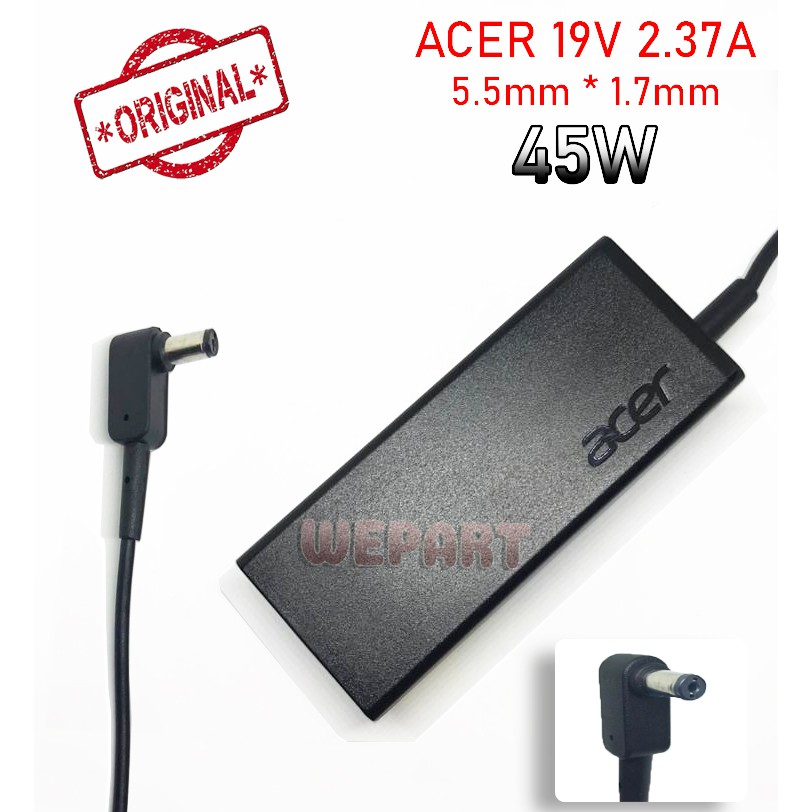 Charger Adaptor Laptop Acer Aspire E5-573 E5-721 E5-422 E5-473 E5-522 E5-532 19V 2.37a 5.5 X 1.7 Ori