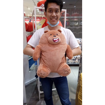 We Bare Bears - Cushion Grizzly Miniso